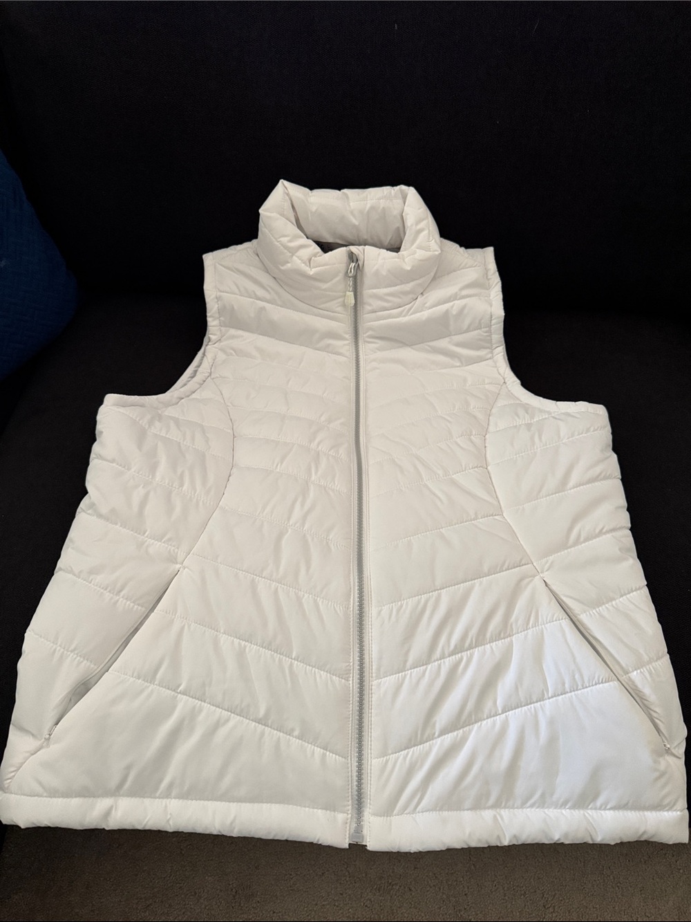 DSG White Quilted Packable Puffer Vest